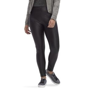 HUE Brand - Faux‎ Leather Snake Print Leggings. Size medium